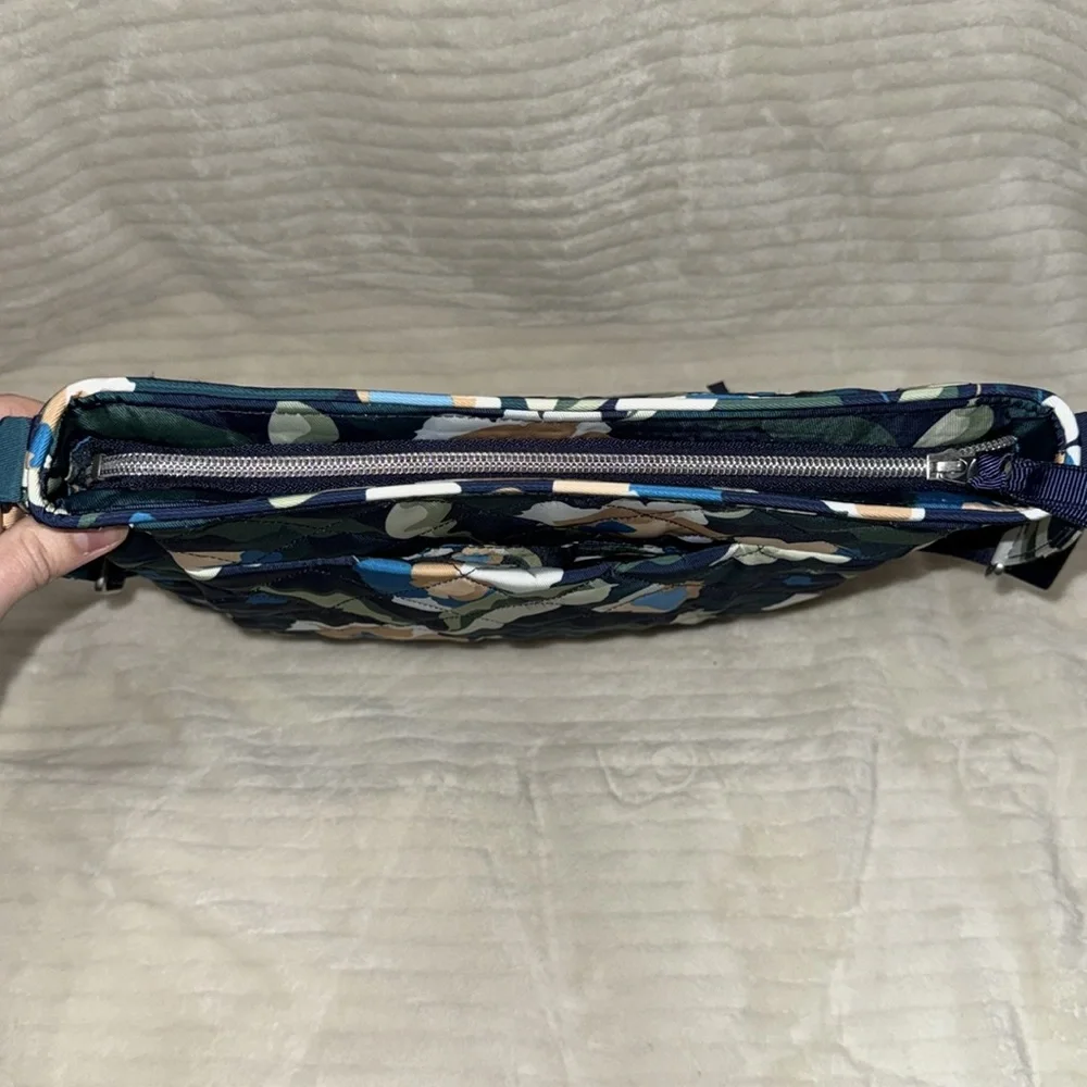 Vera Bradley Performance Twill Triple Zip Hipster Crossbody Bag - Immersed Bloom